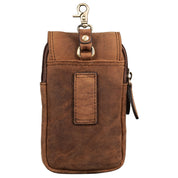 Benthill Gürteltasche aus Echtleder - Hüfttasche aus Rindsleder - Wandertasche für Damen & Herren - Organizer / Partytasche