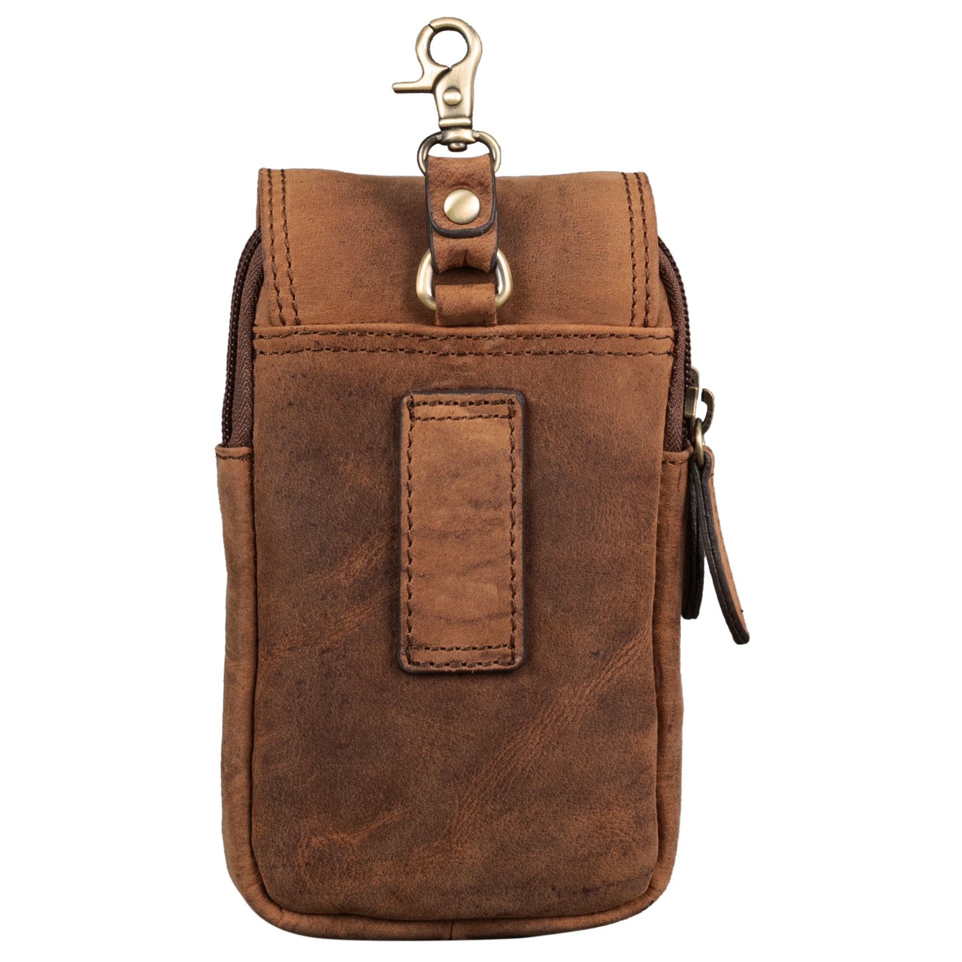 Benthill Gürteltasche aus Echtleder - Hüfttasche aus Rindsleder - Wandertasche für Damen & Herren - Organizer / Partytasche