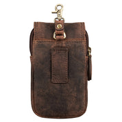 Benthill Gürteltasche aus Echtleder - Hüfttasche aus Rindsleder - Wandertasche für Damen & Herren - Organizer / Partytasche