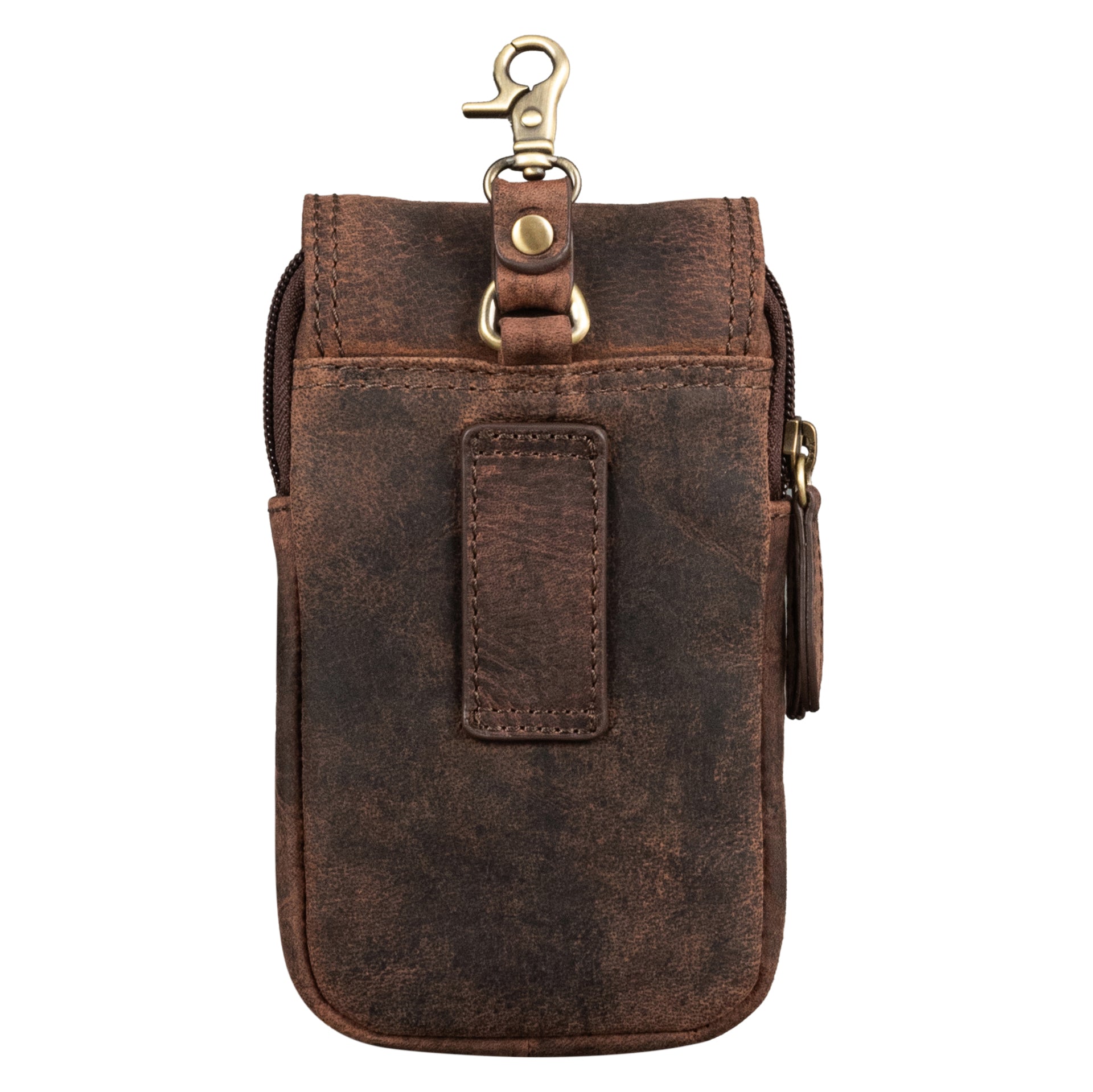 Benthill Gürteltasche aus Echtleder - Hüfttasche aus Rindsleder - Wandertasche für Damen & Herren - Organizer / Partytasche