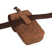 Benthill Gürteltasche aus Echtleder - Hüfttasche aus Rindsleder - Wandertasche für Damen & Herren - Organizer / Partytasche