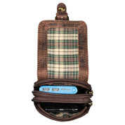 Benthill Gürteltasche aus Echtleder - Hüfttasche aus Rindsleder - Wandertasche für Damen & Herren - Organizer / Partytasche