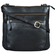 Benthill Umhängetasche Damen Leder | Schultertasche aus hochwertigem Rindsleder | Frauen Handtasche Echt-Leder | Vintage Bag Beutel Ledertasche