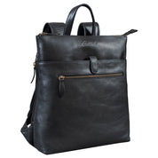 Benthill Rucksack Echt Leder | Kurierrucksack aus hochwertigem Rindsleder | Damen & Herren Fahrradrucksack Trekkingrucksack | Lederrucksack
