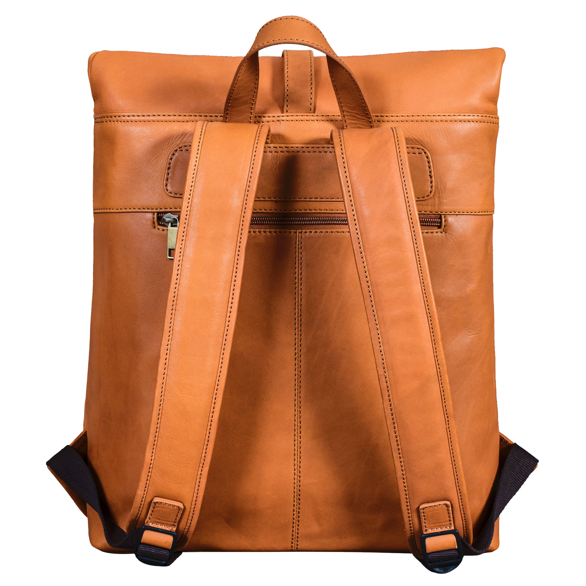 Benthill Rucksack aus Echt-Leder - Kurierrucksack Fahrradrucksack Trekkingrucksack - Damen Herren Leder-Rucksack