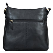 Benthill Damen Umhängetasche Leder | Tasche aus echtem Rindsleder | Handtasche mit Reißverschluss - Schultertasche / Ledertasche | Vintage Shopper