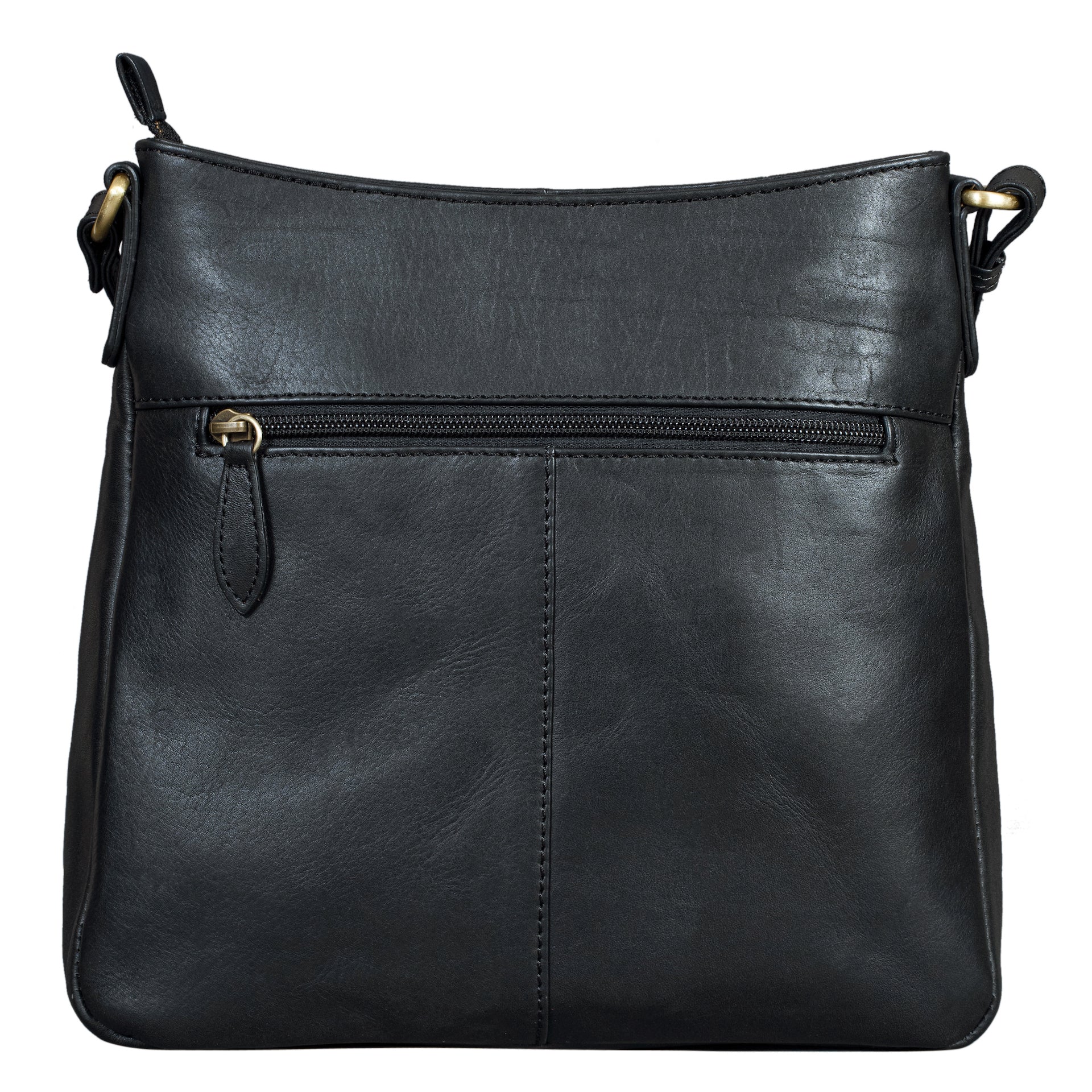 Benthill Damen Umhängetasche Leder | Tasche aus echtem Rindsleder | Handtasche mit Reißverschluss - Schultertasche / Ledertasche | Vintage Shopper