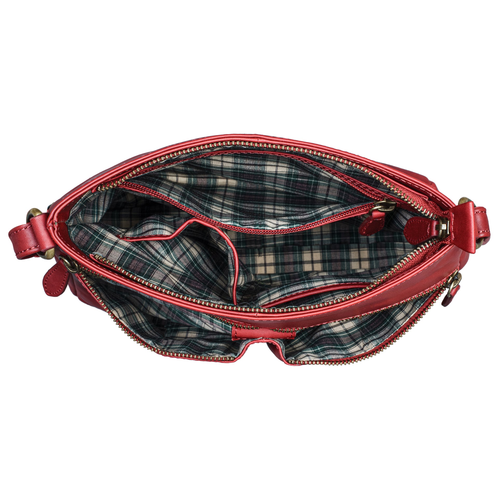 Benthill Damen Umhängetasche Leder | Tasche aus echtem Rindsleder | Handtasche mit Reißverschluss - Schultertasche / Ledertasche | Vintage Shopper