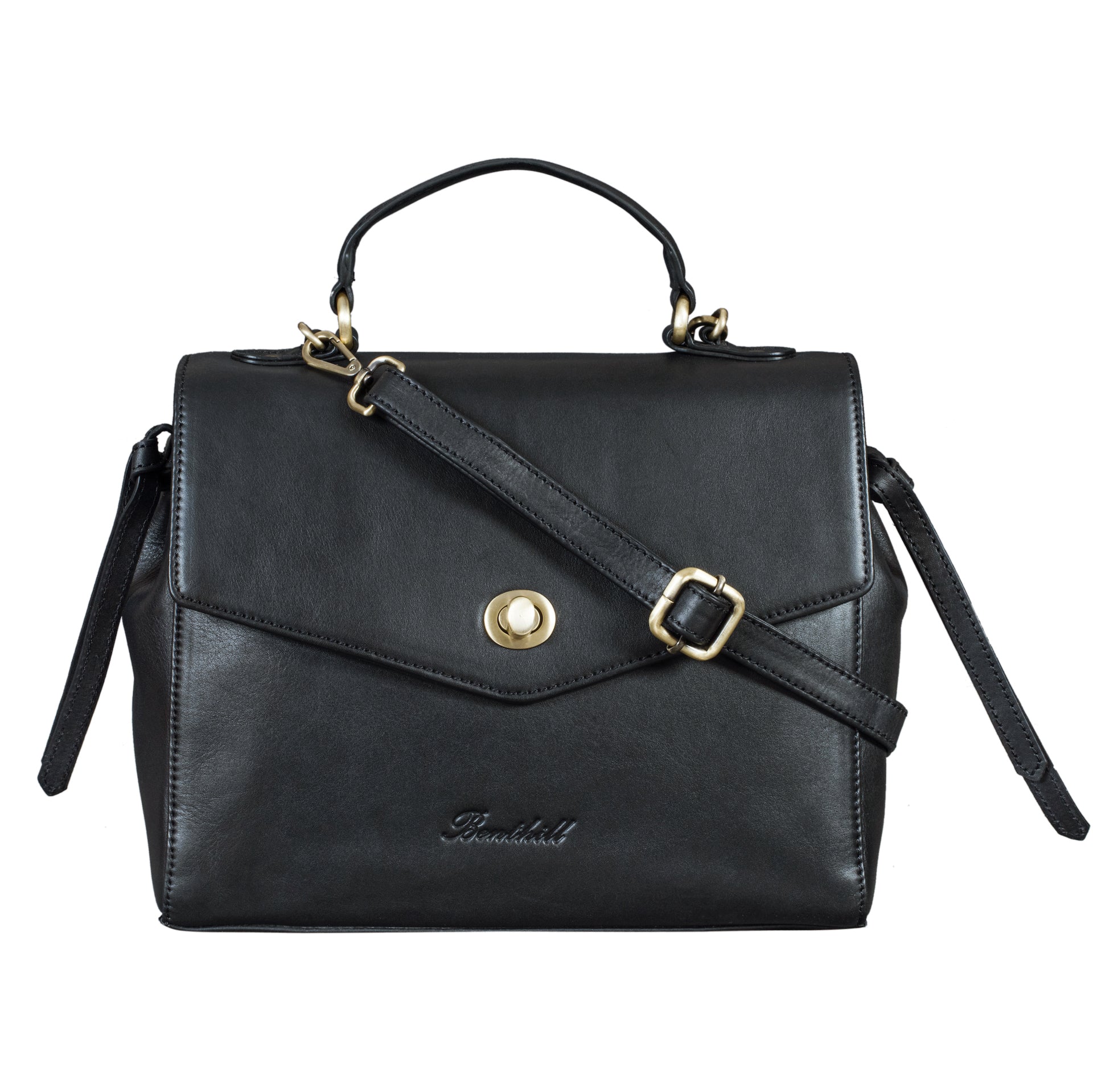 Benthill Handtasche Damen Leder Klein | Henkeltasche aus hochwertigem Rindsleder | Vintage Frauen Schultertasche | Frauen Tasche