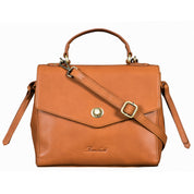 Benthill Handtasche Damen Leder Klein | Henkeltasche aus hochwertigem Rindsleder | Vintage Frauen Schultertasche | Frauen Tasche