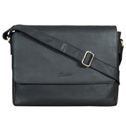 Benthill Messenger Herren Damen Leder | Laptoptasche aus echtem Leder | Schultertasche aus hochwertigem Rindsleder | Vintage Tasche