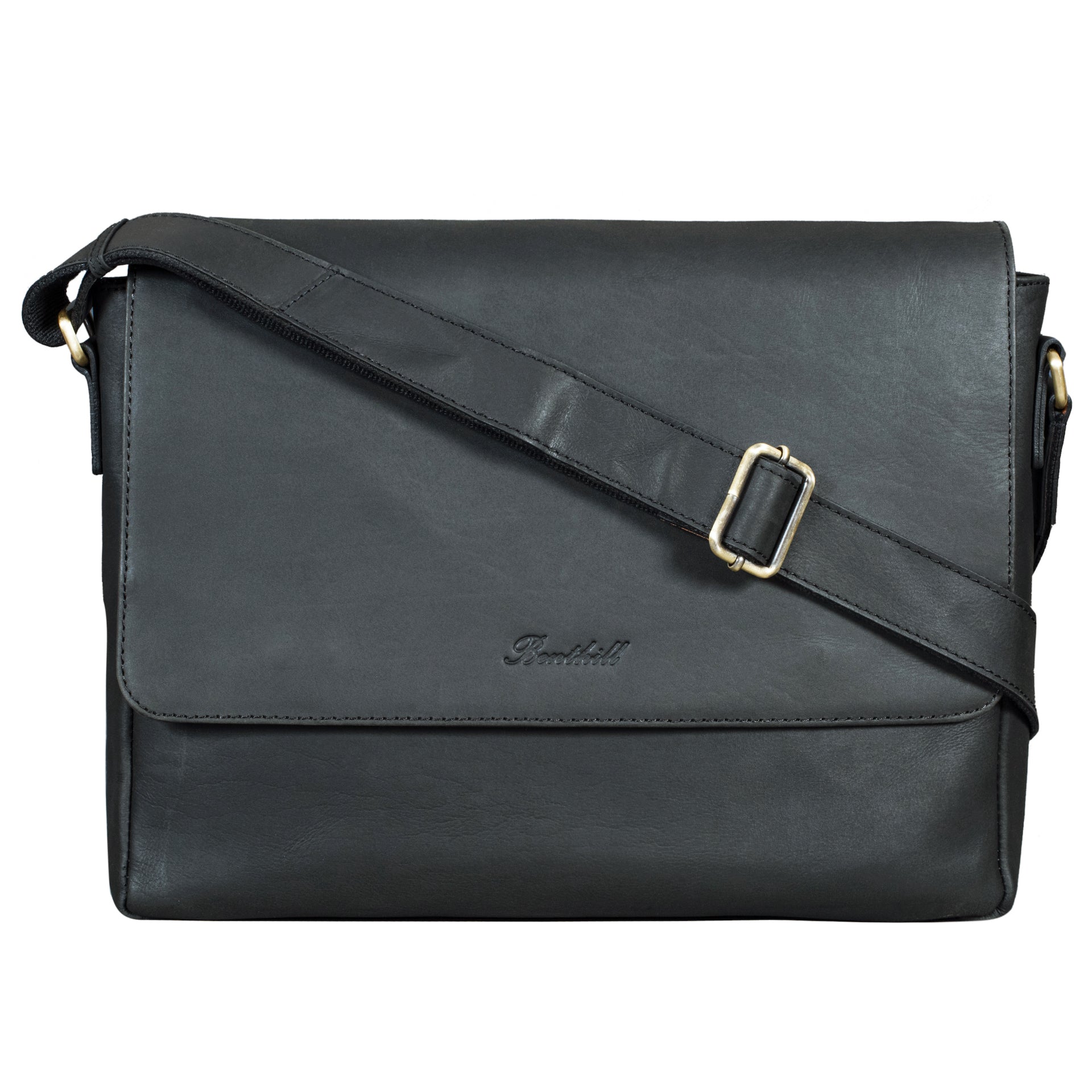 Benthill Messenger Herren Damen Leder | Laptoptasche aus echtem Leder | Schultertasche aus hochwertigem Rindsleder | Vintage Tasche