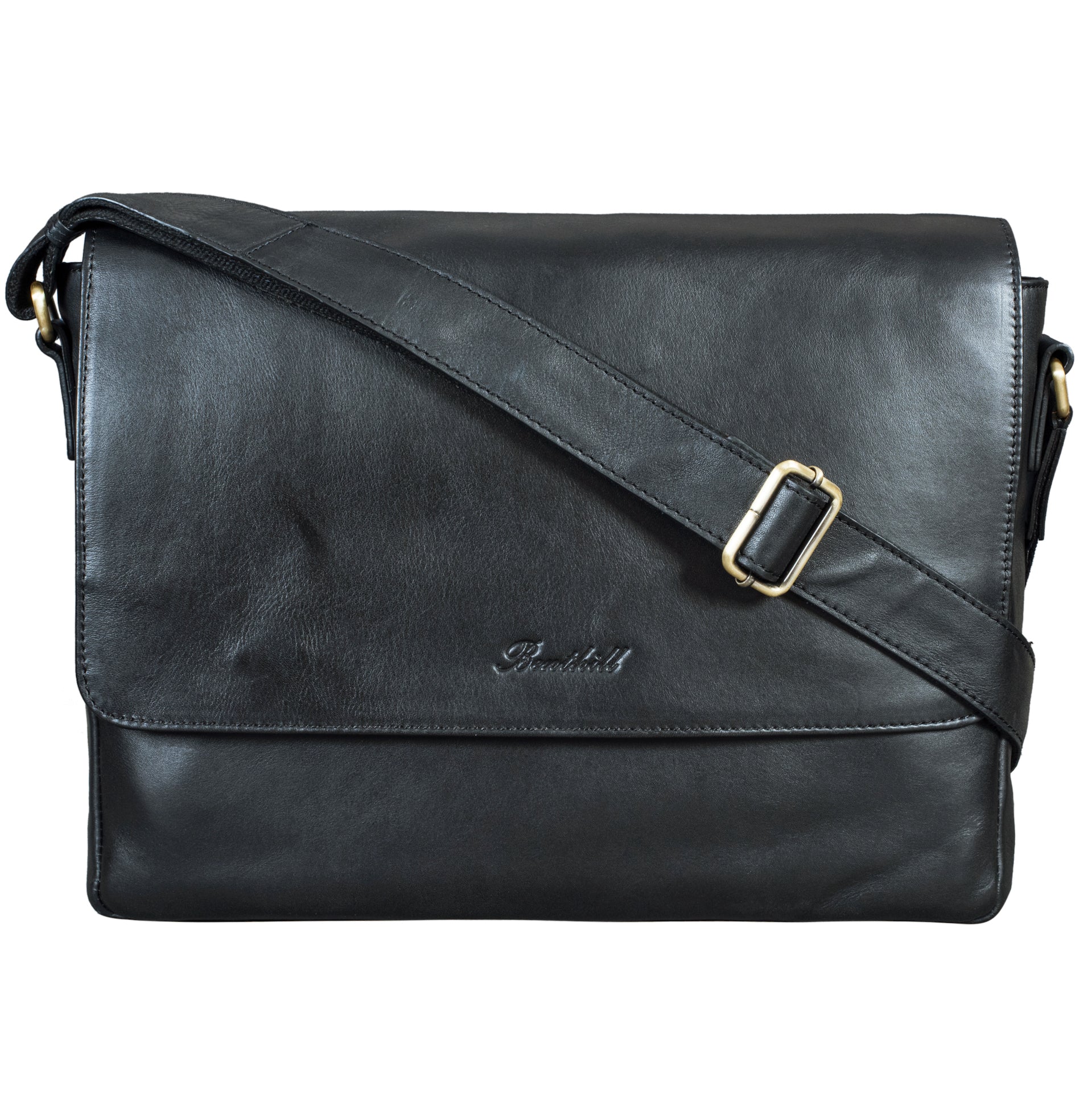Benthill Messenger Herren Damen Leder | Laptoptasche aus echtem Leder | Schultertasche aus hochwertigem Rindsleder | Vintage Tasche