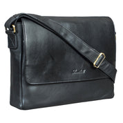 Benthill Messenger Herren Damen Leder | Laptoptasche aus echtem Leder | Schultertasche aus hochwertigem Rindsleder | Vintage Tasche