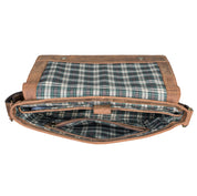 Benthill Messenger Herren Damen Leder | Laptoptasche aus echtem Leder | Schultertasche aus hochwertigem Rindsleder | Vintage Tasche