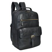 Benthill Rucksack Echt Leder | Reise Rucksack aus hochwertigem Rindsleder | Trekkingrucksack | Damen Herren Lederrucksack