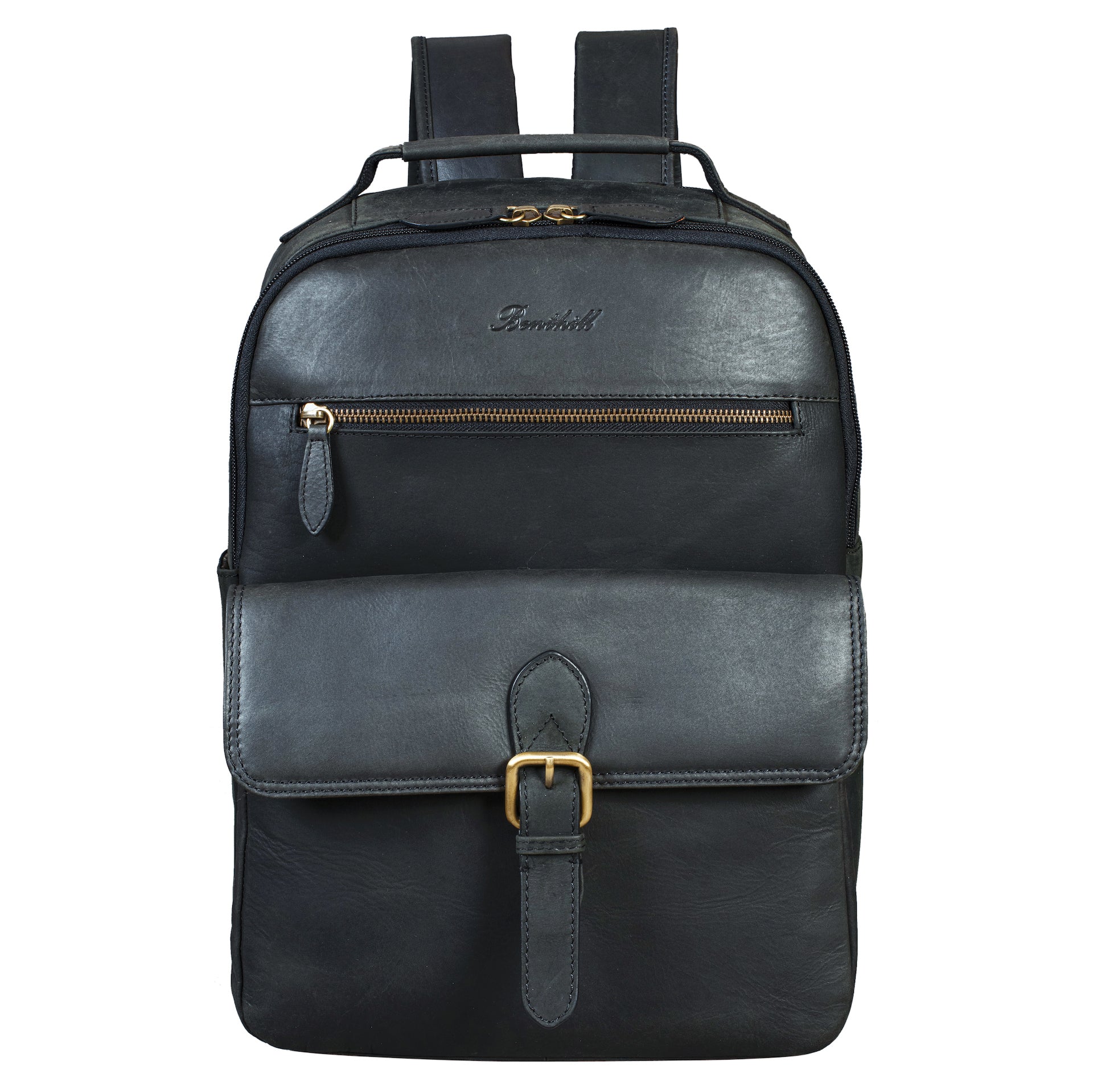 Benthill Rucksack Echt Leder | Reise Rucksack aus hochwertigem Rindsleder | Trekkingrucksack | Damen Herren Lederrucksack