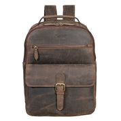 Benthill Rucksack Echt Leder | Reise Rucksack aus hochwertigem Rindsleder | Trekkingrucksack | Damen Herren Lederrucksack