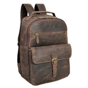 Benthill Rucksack Echt Leder | Reise Rucksack aus hochwertigem Rindsleder | Trekkingrucksack | Damen Herren Lederrucksack