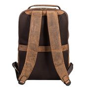 Benthill Rucksack Echt Leder | Reise Rucksack aus hochwertigem Rindsleder | Trekkingrucksack | Damen Herren Lederrucksack