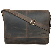 Benthill Umhängetasche Echt Leder | Herren & Damen Messenger Bag aus hochwertigem Rindsleder | Vintage Schultertasche Laptoptasche