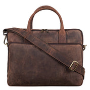 Benthill Laptoptasche Echt-Leder I Leder Umhängetasche für Laptop I Aktentasche I Damen & Herren Tasche I Notebooktasche