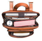 Benthill Rucksack Echt Leder - Kurierrucksack Fahrradrucksack Trekkingrucksack - Damen Herren Rucksack - Lederrucksack