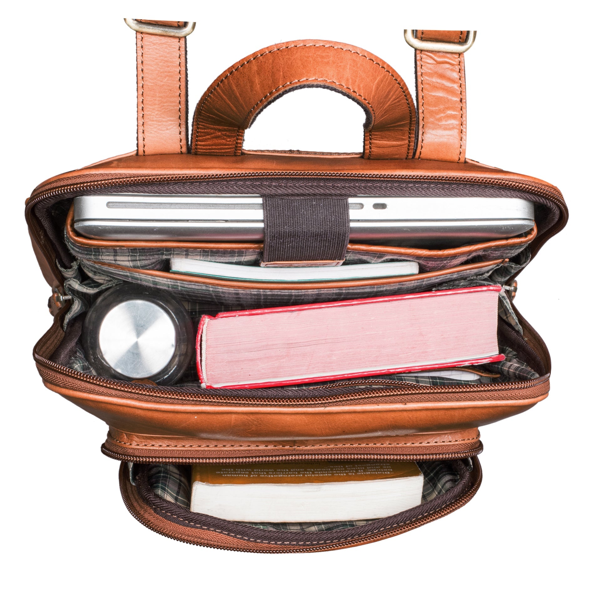 Benthill Rucksack Echt Leder - Kurierrucksack Fahrradrucksack Trekkingrucksack - Damen Herren Rucksack - Lederrucksack
