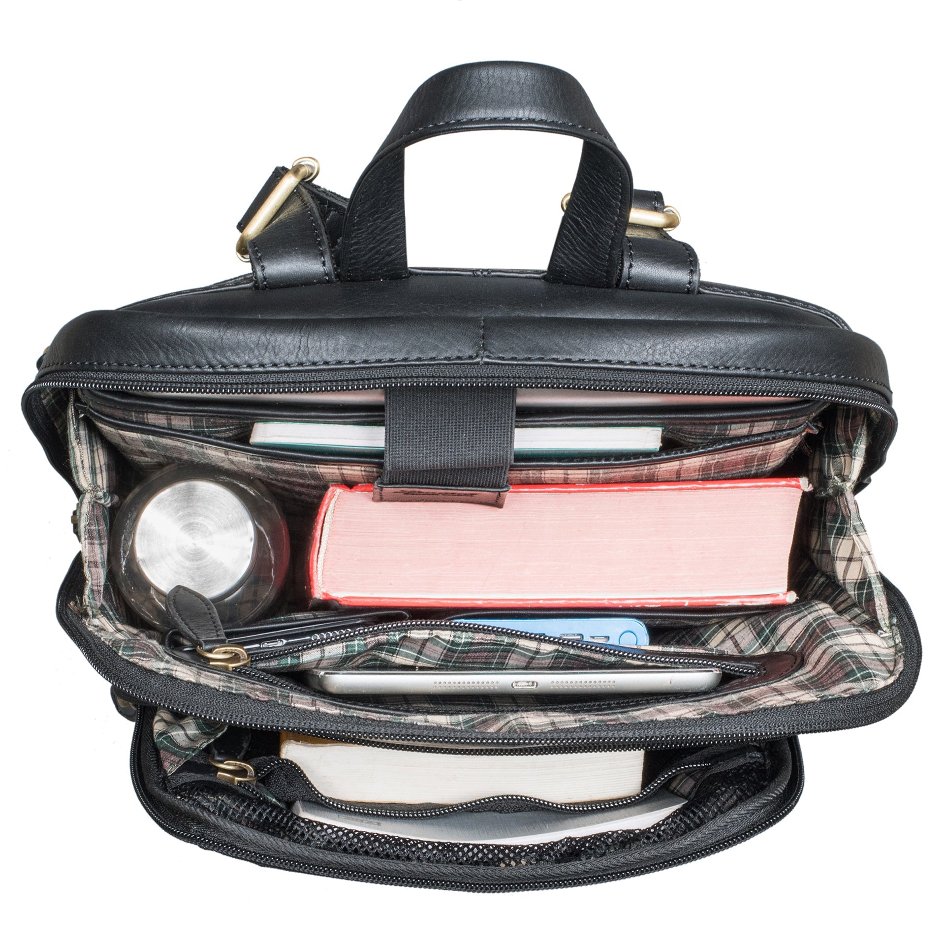 Benthill Rucksack Echt Leder - Damen Herren Daypack - Backpack Lederrucksack - Cityrucksack