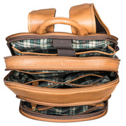 Benthill Rucksack Echt Leder | Wanderrucksack aus hochwertigem Rindsleder | Damen Herren Lederrucksack