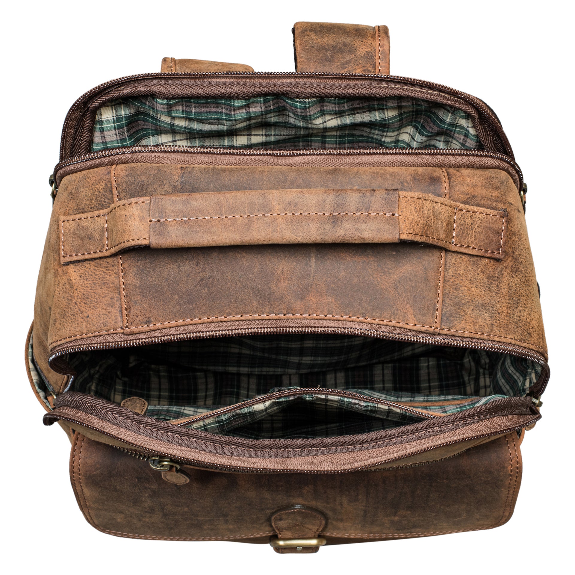 Benthill Rucksack Echt Leder | Reise Rucksack aus hochwertigem Rindsleder | Trekkingrucksack | Damen Herren Lederrucksack