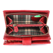 Benthill Geldbörse Damen Leder | Geldbeutel mit RFID Schutz aus Rindsleder | Portmonee mit 8 Kartenfächer Mittelgroß | Echt Leder Slim-Wallet Vintage inkl. Geschenkbox