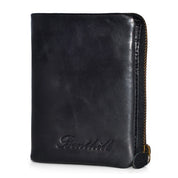 Benthill Kleine Geldbörse Echt Leder - Damen Geldbeutel mit RFID Schutz - 6 Kartenfächer - Slim-Wallet inkl. Geschenkbox