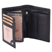 Benthill Herren Echt Leder Geldbörse - Geldbeutel mit RFID-Schutz - Slim Portemonnaie für Männer - Echtem Vintage Leder