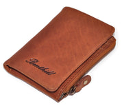 Benthill Kleine Geldbörse Echt Leder - Damen Geldbeutel mit RFID Schutz - 6 Kartenfächer - Slim-Wallet inkl. Geschenkbox