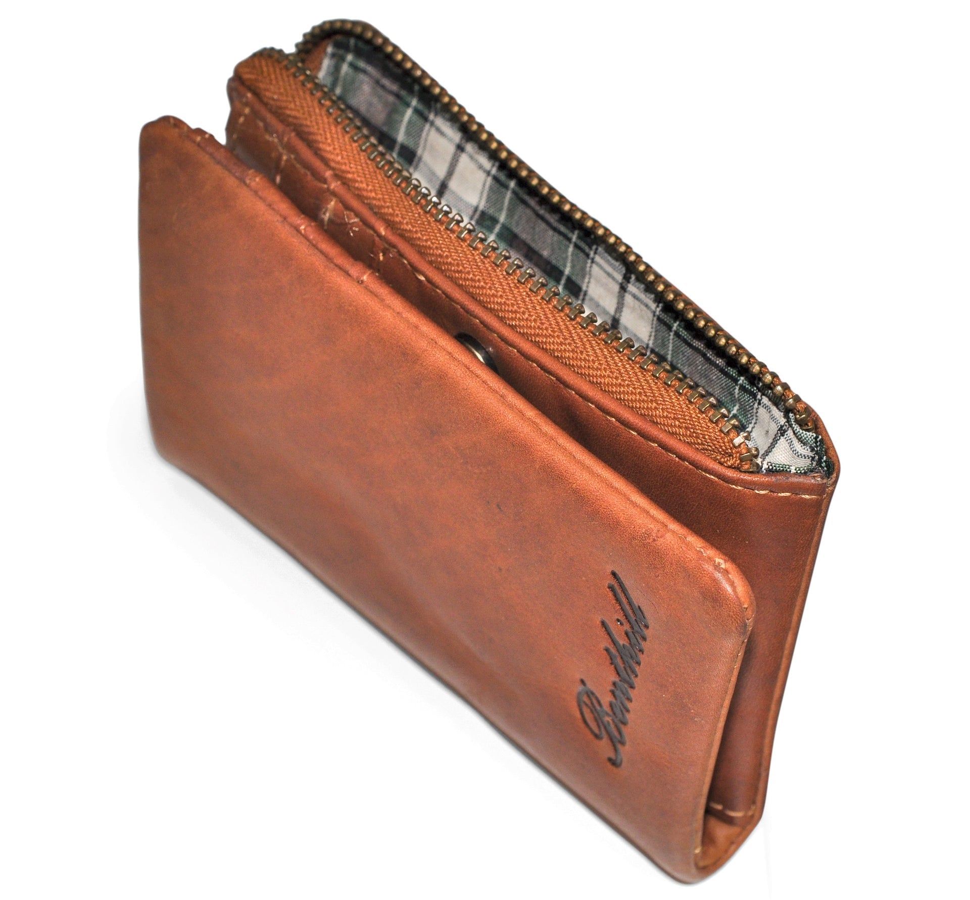Benthill Kleine Geldbörse Echt Leder - Damen Geldbeutel mit RFID Schutz - 6 Kartenfächer - Slim-Wallet inkl. Geschenkbox