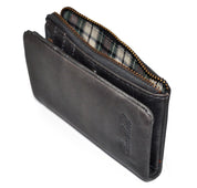 Benthill Kleine Geldbörse Echt Leder - Damen Geldbeutel mit RFID Schutz - 6 Kartenfächer - Slim-Wallet inkl. Geschenkbox