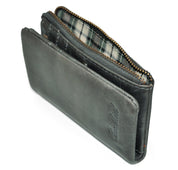 Benthill Kleine Geldbörse Echt Leder - Damen Geldbeutel mit RFID Schutz - 6 Kartenfächer - Slim-Wallet inkl. Geschenkbox