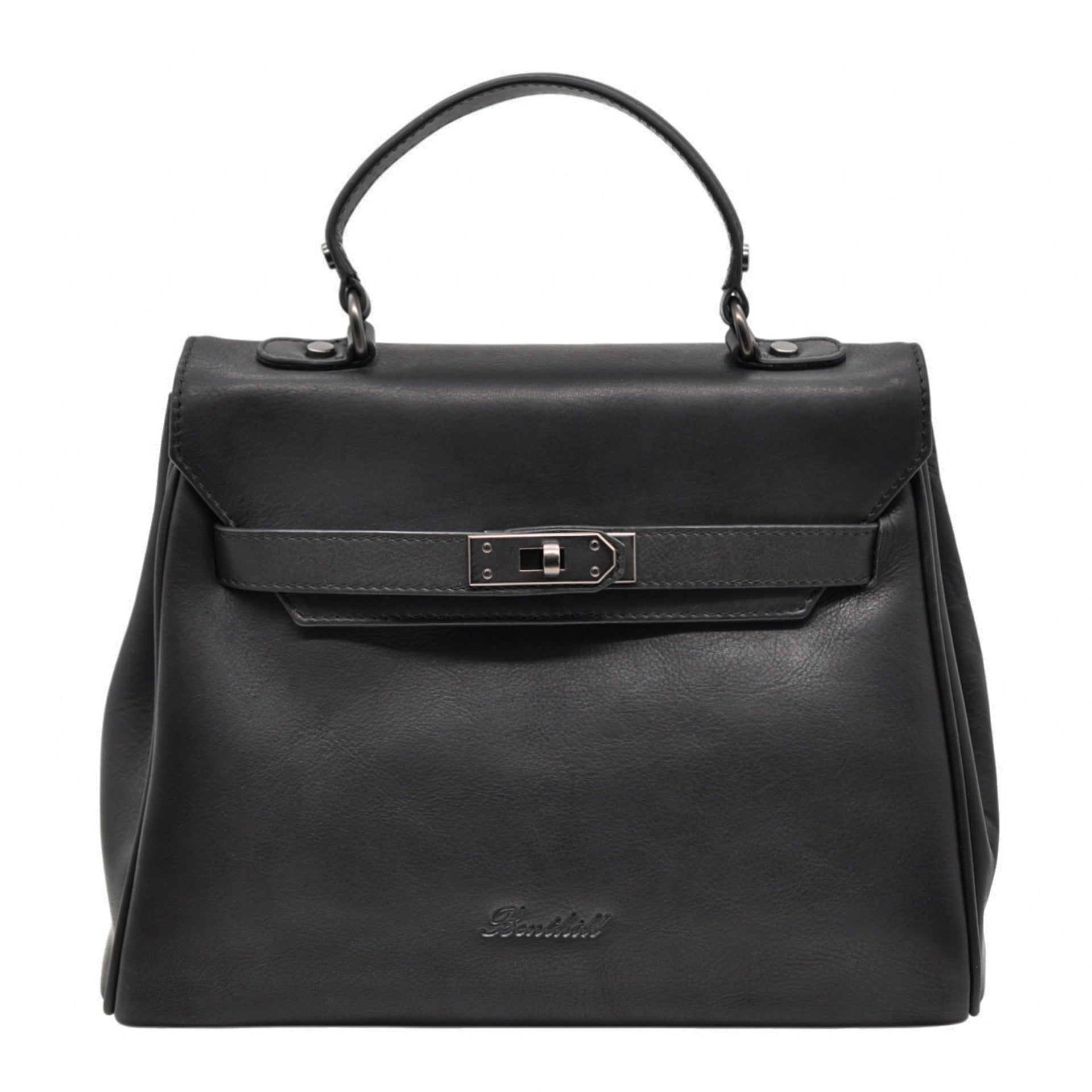 Benthill Damen Handtasche Echt-Leder - Henkeltasche aus weichem hochwertigem Echtleder - Vintage Umhängetasche - Schultertasche