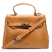 Benthill Damen Handtasche Echt-Leder - Henkeltasche aus weichem hochwertigem Echtleder - Vintage Umhängetasche - Schultertasche
