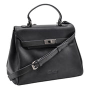 Benthill Damen Handtasche Echt-Leder - Henkeltasche aus weichem hochwertigem Echtleder - Vintage Umhängetasche - Schultertasche
