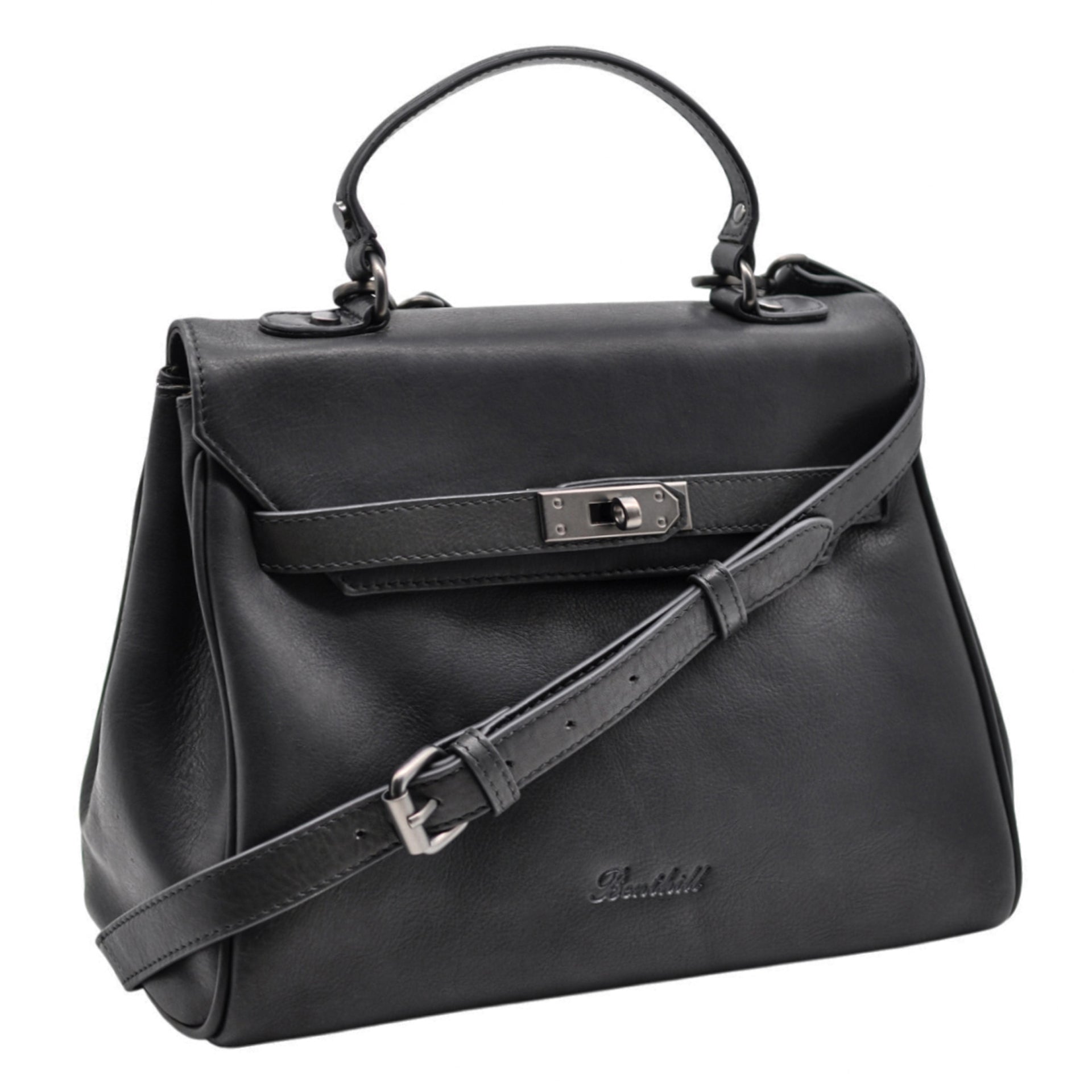 Benthill Damen Handtasche Echt-Leder - Henkeltasche aus weichem hochwertigem Echtleder - Vintage Umhängetasche - Schultertasche