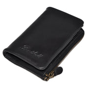 Benthill Kleine Geldbörse Echt Leder - Damen Geldbeutel mit RFID Schutz - 6 Kartenfächer - Slim-Wallet inkl. Geschenkbox
