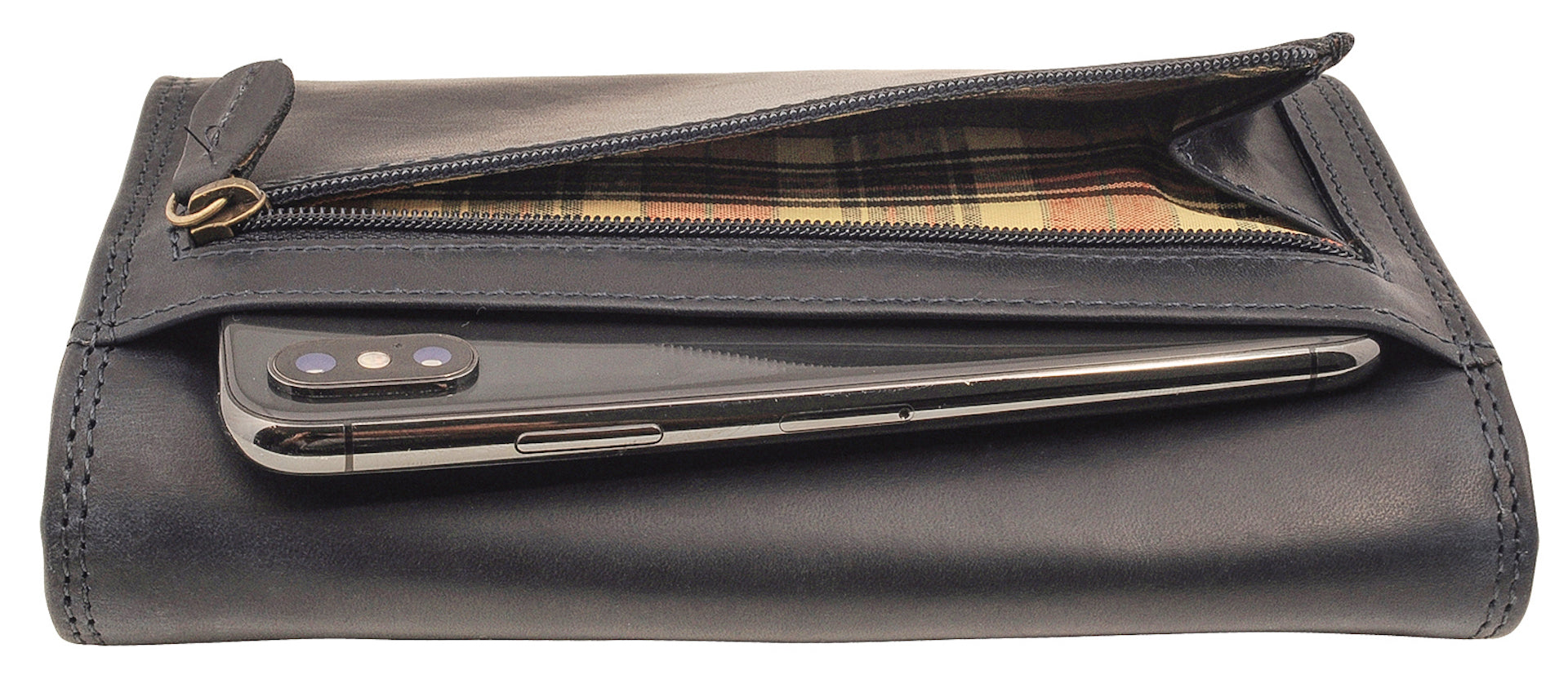 Benthill Portemonnaie Damen Leder - Hochwertige weiche Vintage EchtLeder Damen Geldbörse mit RFID Schutz - Grosse Damenbörse lang - Frauen Portmonee inkl. Geschenkbox