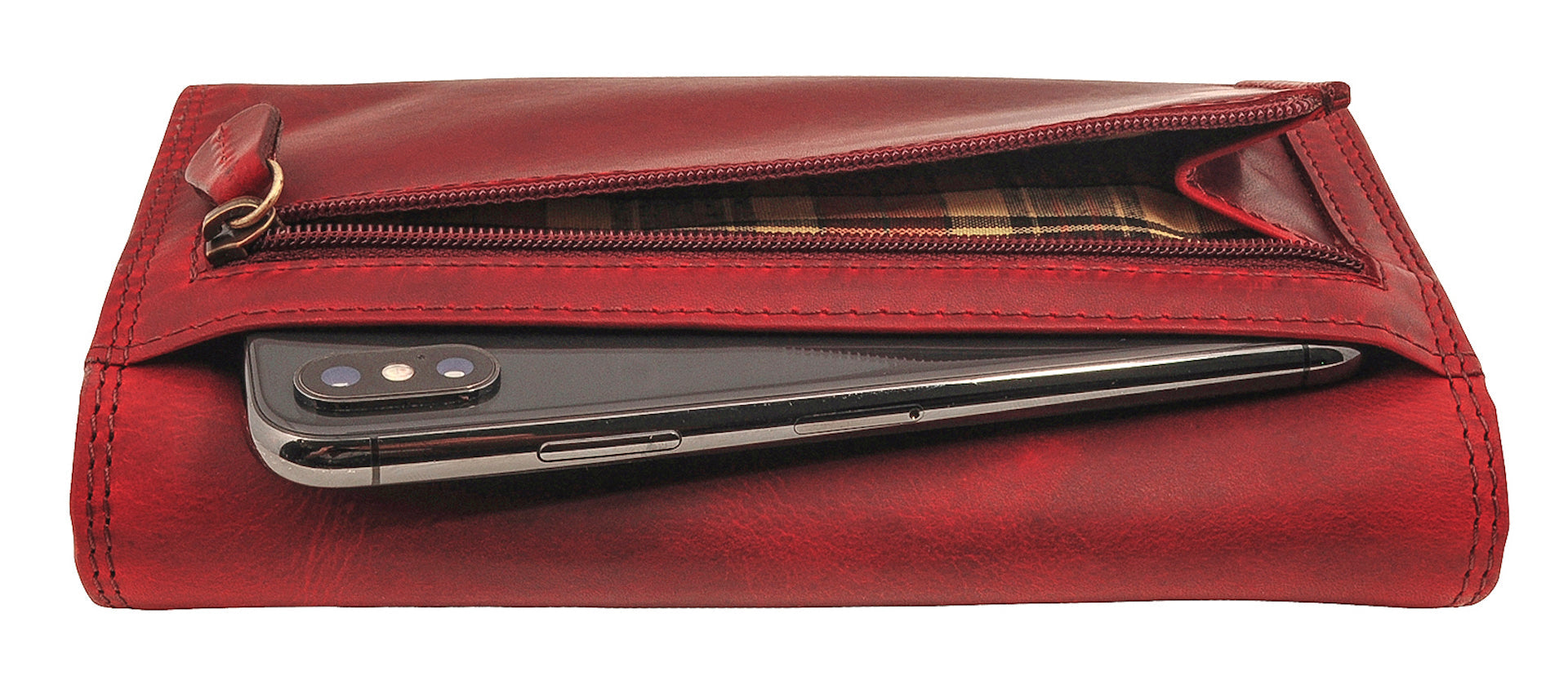 Benthill Portemonnaie Damen Leder - Hochwertige weiche Vintage EchtLeder Damen Geldbörse mit RFID Schutz - Grosse Damenbörse lang - Frauen Portmonee inkl. Geschenkbox