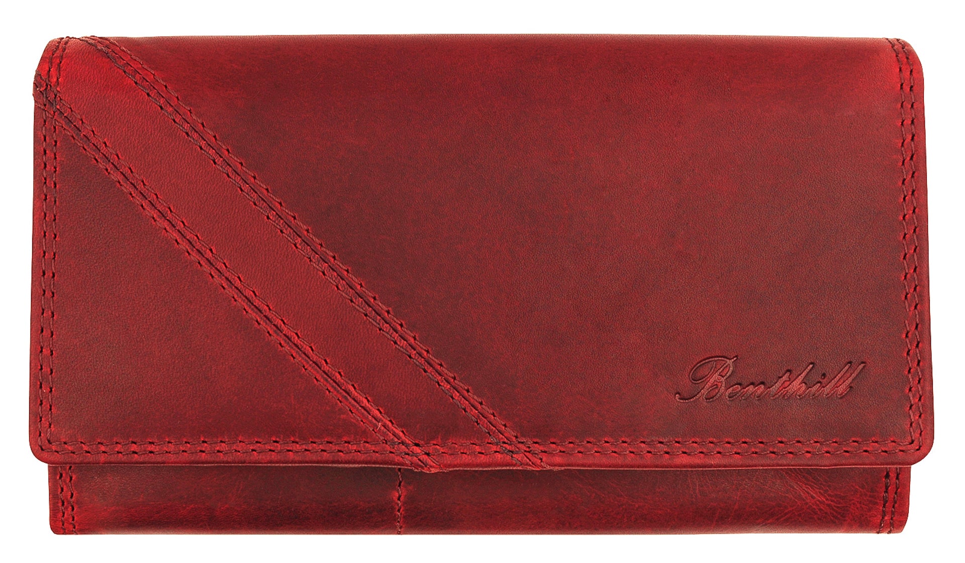 Benthill Portemonnaie Damen Leder - Hochwertige weiche Vintage EchtLeder Damen Geldbörse mit RFID Schutz - Grosse Damenbörse lang - Frauen Portmonee inkl. Geschenkbox