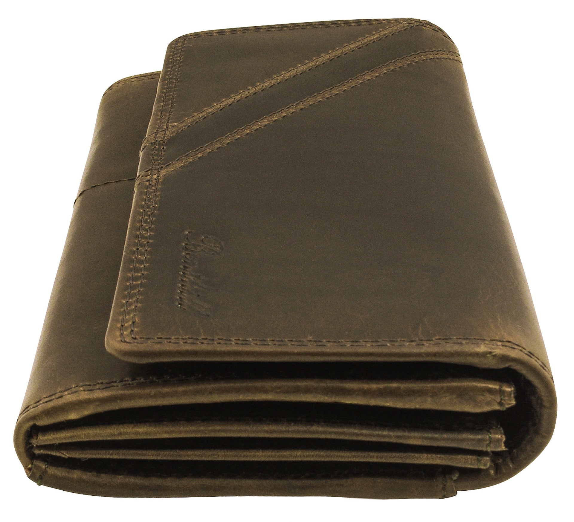 Benthill Portemonnaie Damen Leder - Hochwertige weiche Vintage EchtLeder Damen Geldbörse mit RFID Schutz - Grosse Damenbörse lang - Frauen Portmonee inkl. Geschenkbox