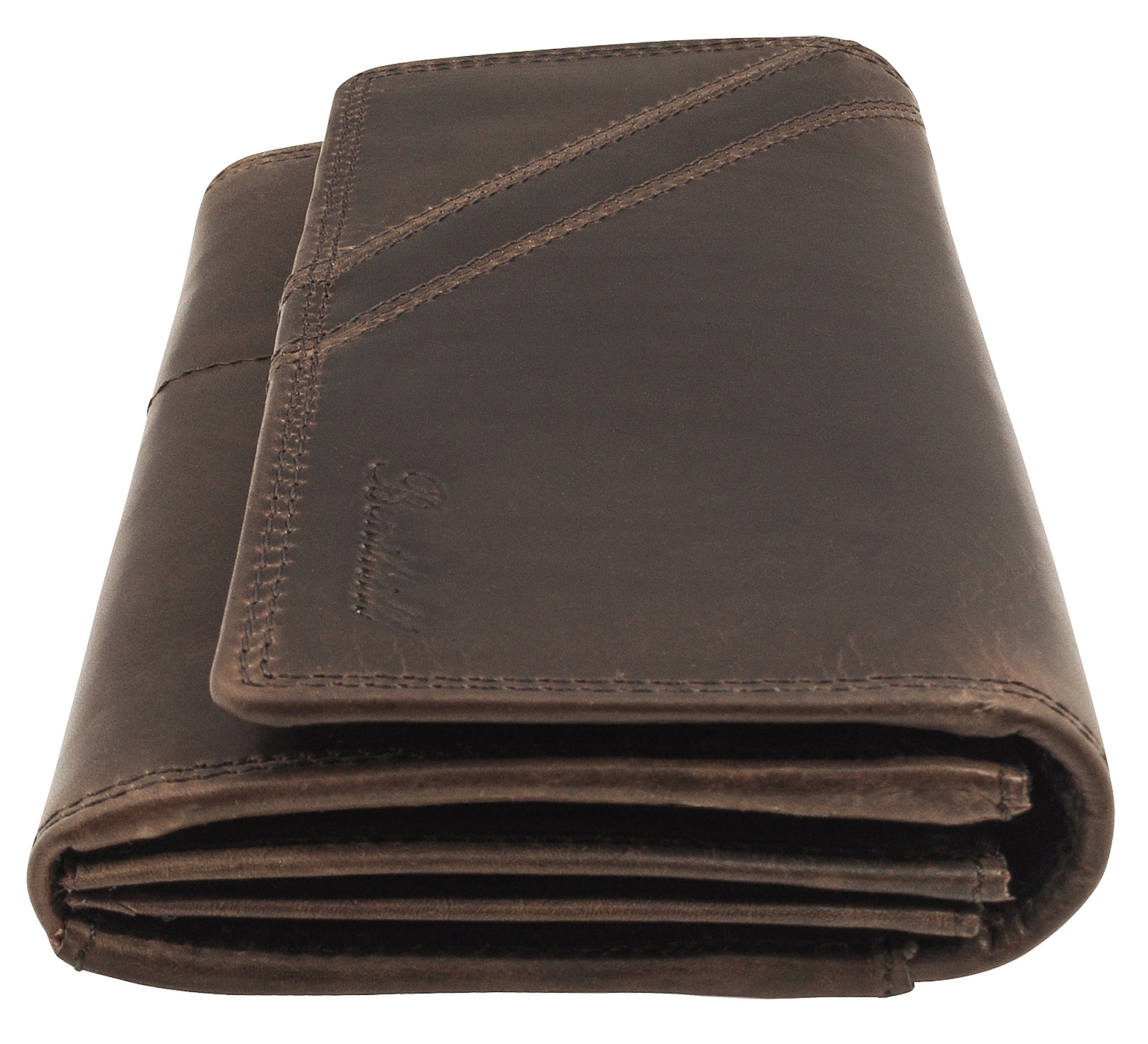 Benthill Portemonnaie Damen Leder - Hochwertige weiche Vintage EchtLeder Damen Geldbörse mit RFID Schutz - Grosse Damenbörse lang - Frauen Portmonee inkl. Geschenkbox