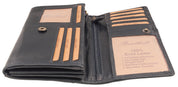 Benthill Portemonnaie Damen Leder - Hochwertige weiche Vintage EchtLeder Damen Geldbörse mit RFID Schutz - Grosse Damenbörse lang - Frauen Portmonee inkl. Geschenkbox