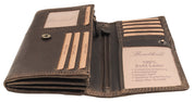 Benthill Portemonnaie Damen Leder - Hochwertige weiche Vintage EchtLeder Damen Geldbörse mit RFID Schutz - Grosse Damenbörse lang - Frauen Portmonee inkl. Geschenkbox
